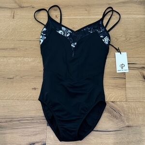 NWT Danse De Paris Black Leotard Adult Small